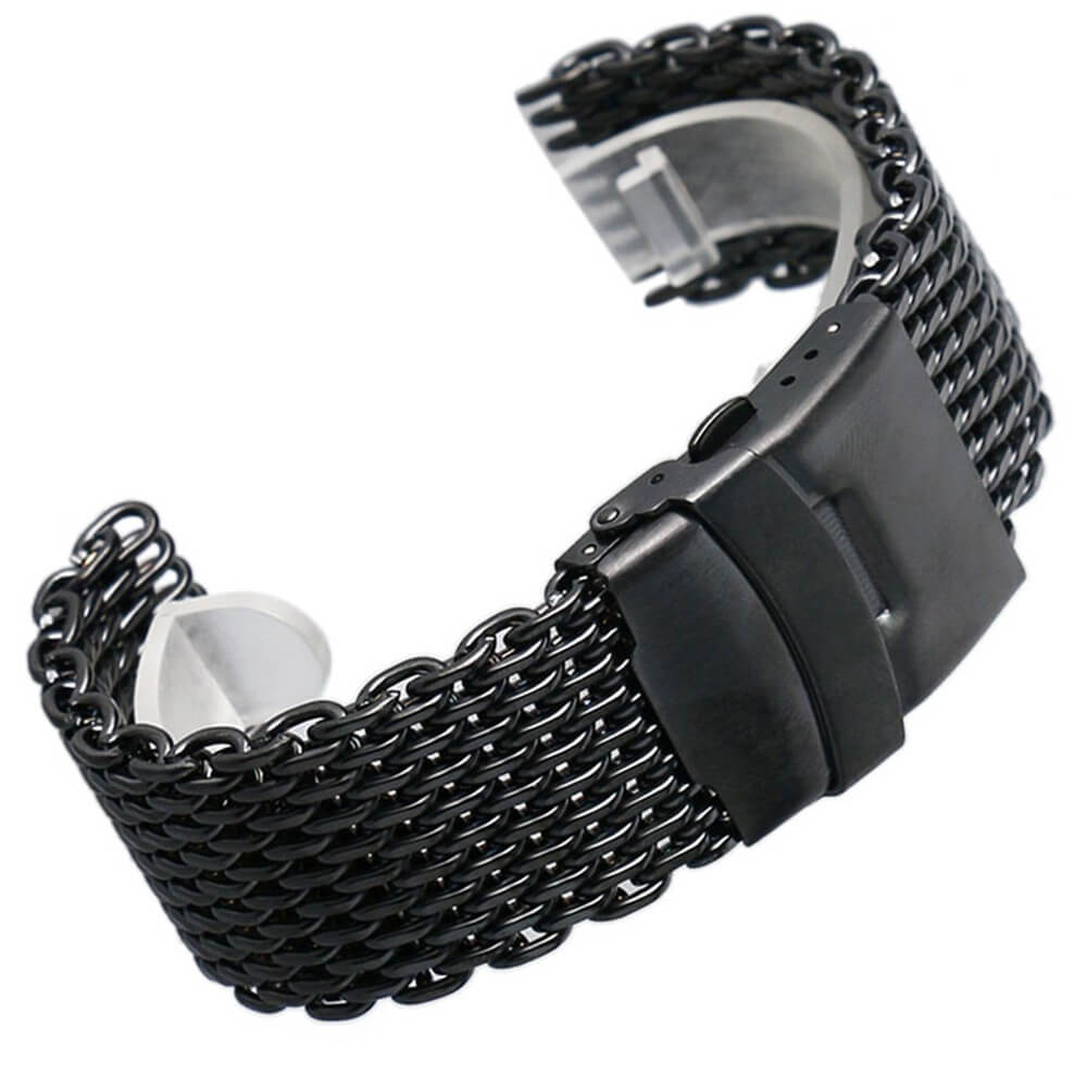 Milanaise Acier Inoxydable Noire Milanaise Acier Inoxydable Noire