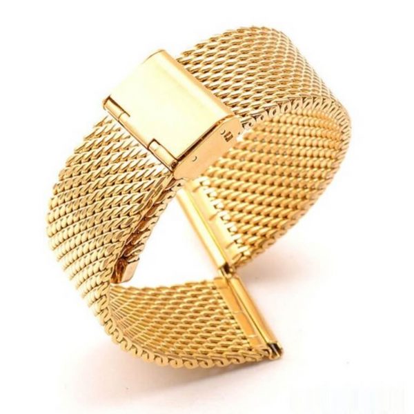 Bracelet Chaîne Milanaise Plaqué Or - Unisexe, Fabriqué En Italie, Neuf Avec étiquettes - Marque Tendenze