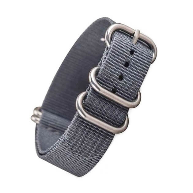 Nato Zulu 5 anneaux Gris Nylon