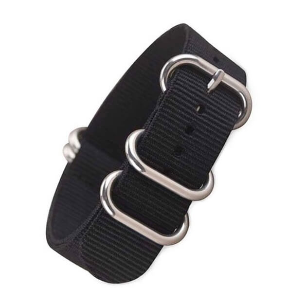 Nato Zulu 5 anneaux Noir