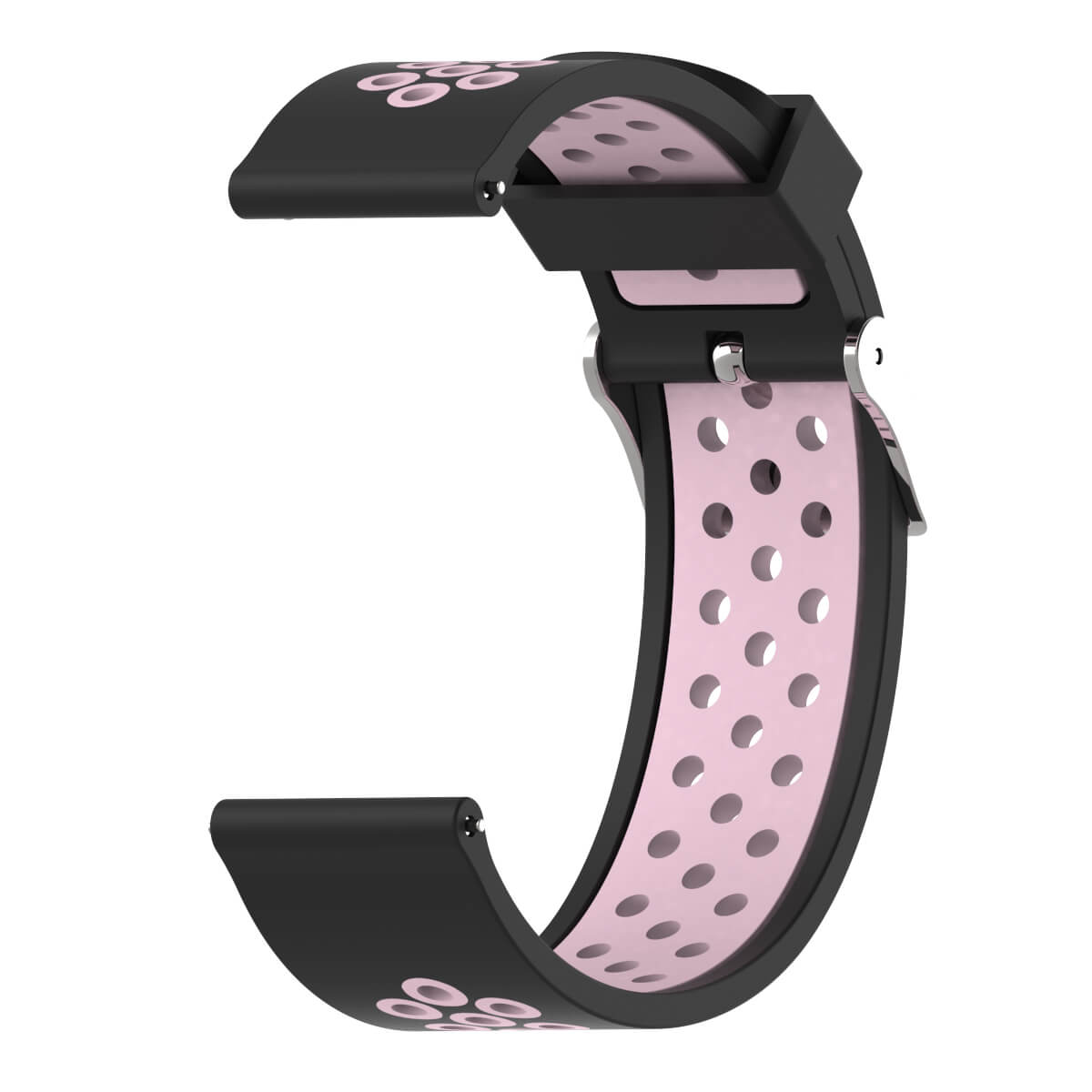 Bracelet Amazfit GTR 47mm Silicone Xtreme rose et noir