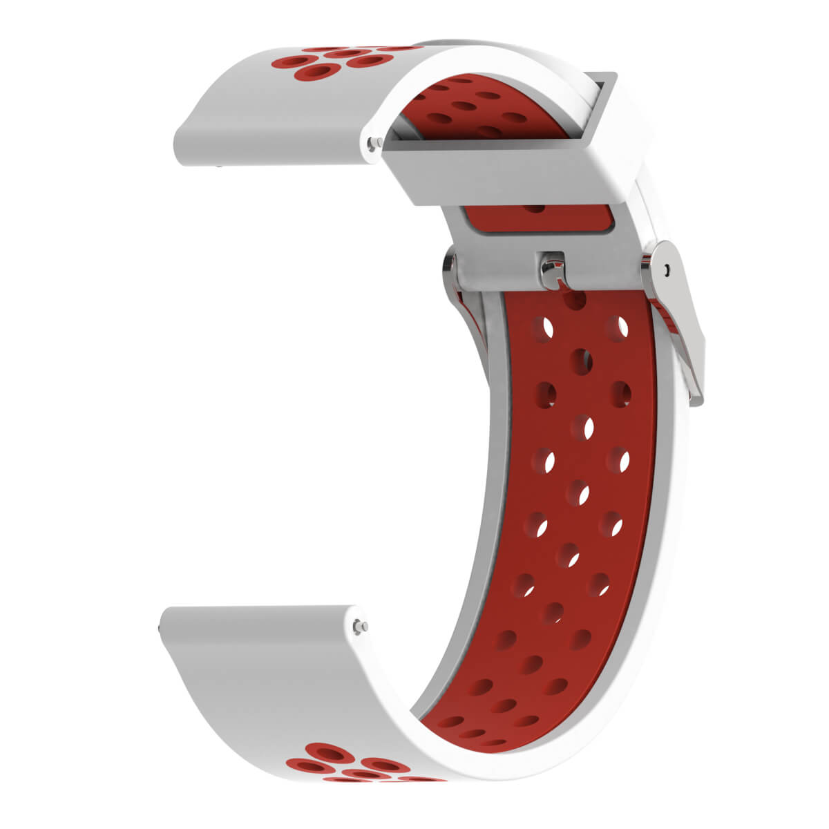 Bracelet Amazfit GTR 47mm Silicone Xtreme rouge et blanc