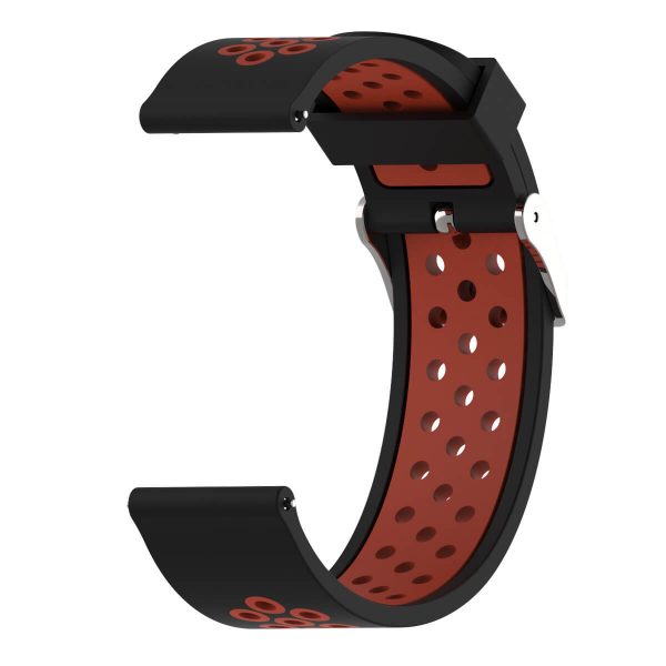 Bracelet Amazfit GTR 47mm Silicone Xtreme rouge et noir